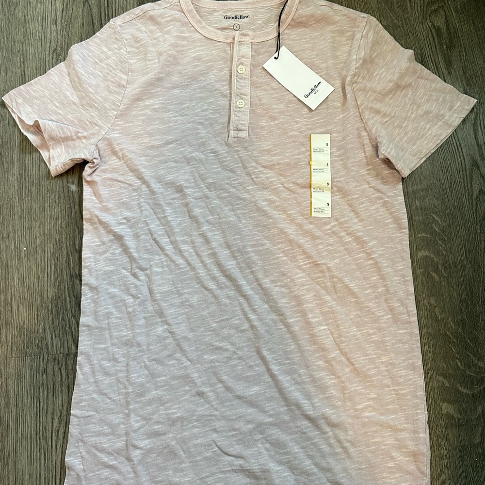 Goodfellow & Co. Relaxed Fit Short Sleeve Henley T-Shirt
